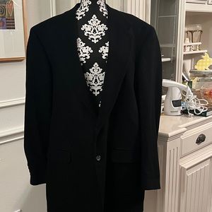 Camel Hair Bill Blasd 42-44   Black Single breasted